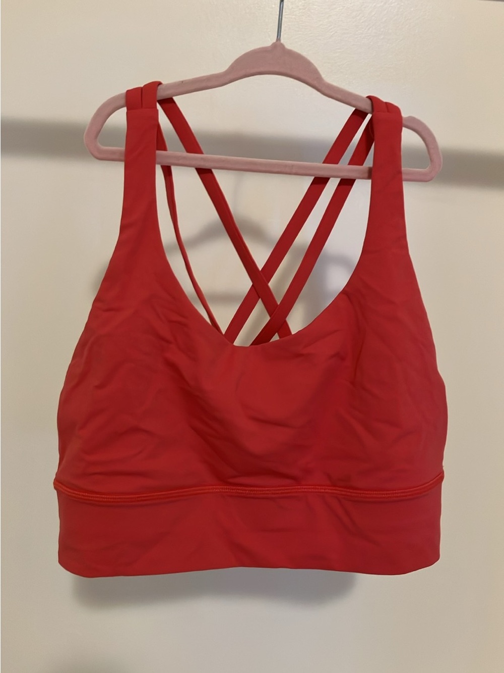 lululemon athletica Red Strappy Back Sports Bra